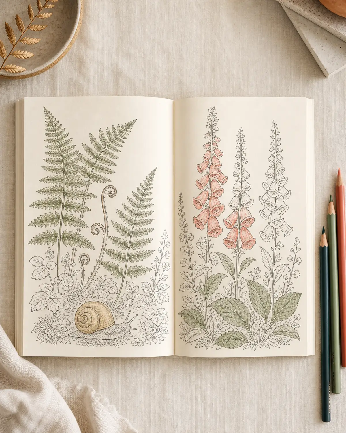Little Fox storybook cover — coral and blush